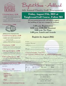 Baptist Home Charity Golf Tournament @ Tanglewood Golf Course
