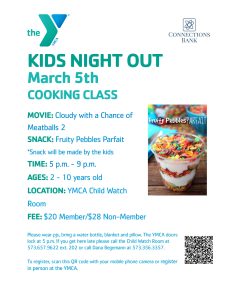 YMCA Kid's Night Out March @ YMCA Child Watch Room