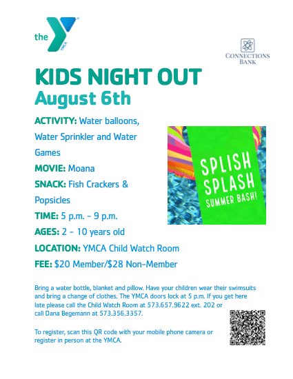 YMCA Kids Night Out Southern Boone County Area Chamber of Commerce