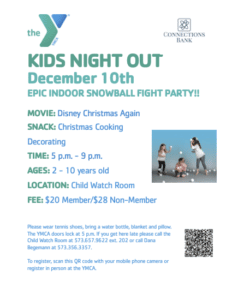 Kids Night Out @ Southern Boone Area YMCA